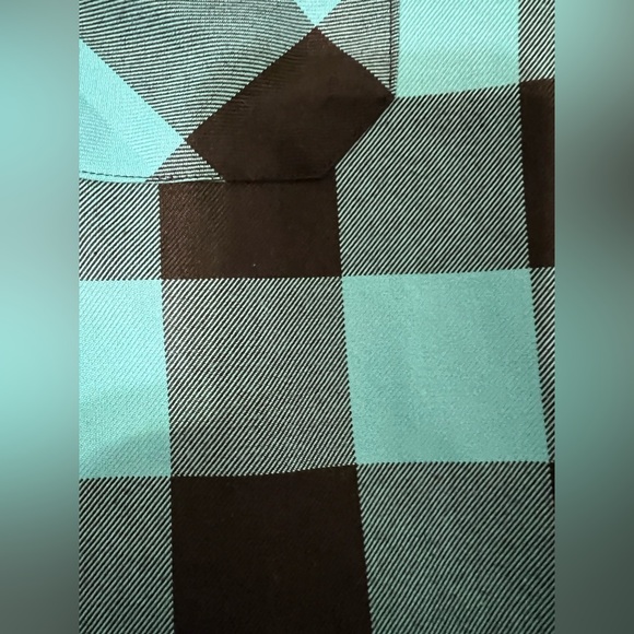 Dixxon Flannel Co “Back in the Basics” Teal Blue Black Plaid Shirt S - Picture 6 of 7
